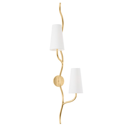 Corbett Lighting Corbett Lighting Cortona Vintage Gold Leaf Sconce 436-48-VGL