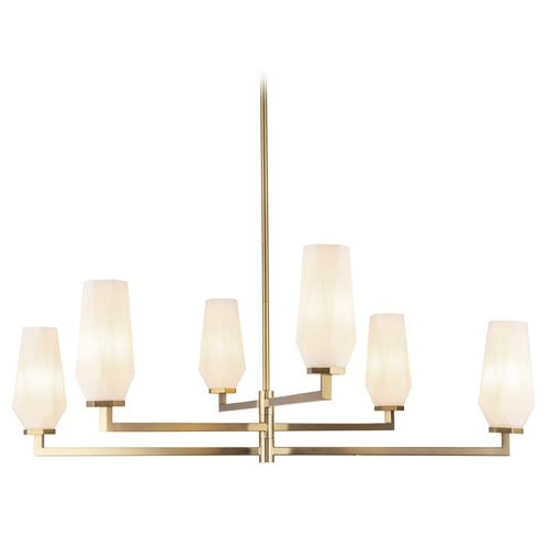 Alora Lighting Alora Lighting Alan Pepin Krysta Brushed Gold Chandelier CH424135BGOP