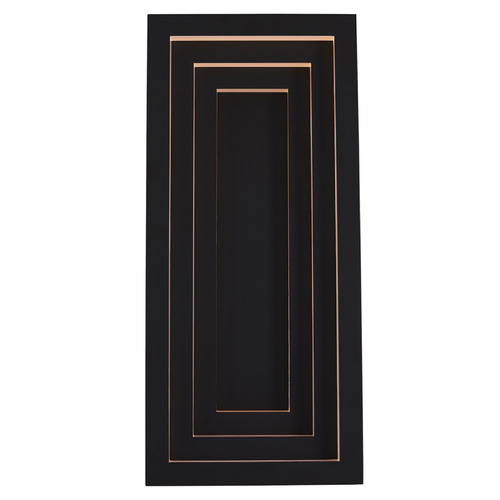 Kalco Lighting Kalco Lighting Chrysler Matte Black LED Outdoor Wall Light 401921MB