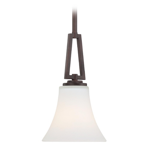 Minka Lavery Mini-Pendant Light with White Glass 4931-284