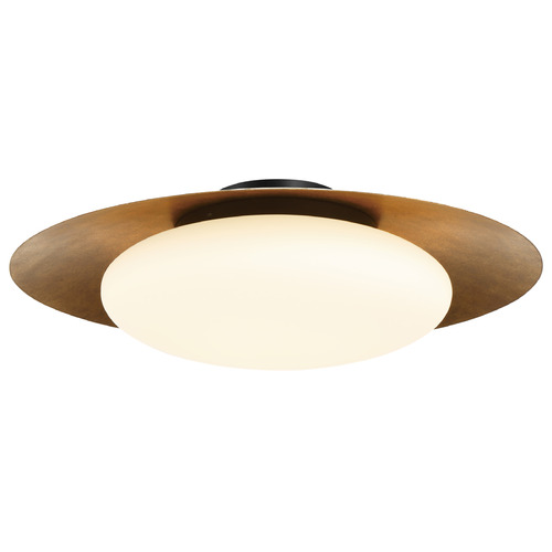 Minka Lavery Zinola 24-Inch LED Flush Mount in Halcyon Gold & Coal by Minka Lavery 5628-869-L