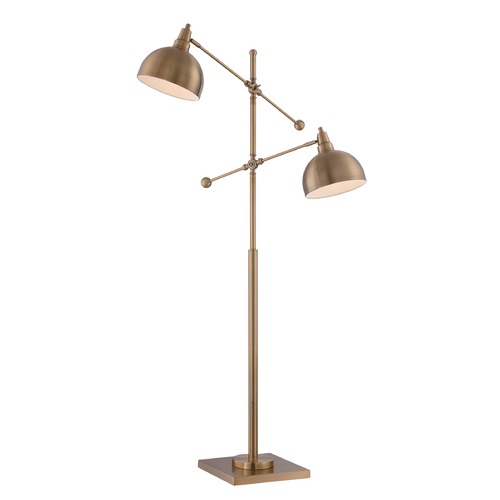 Lite Source Lighting Cupola Brushed Brass Floor Lamp by Lite Source Lighting LS-82605