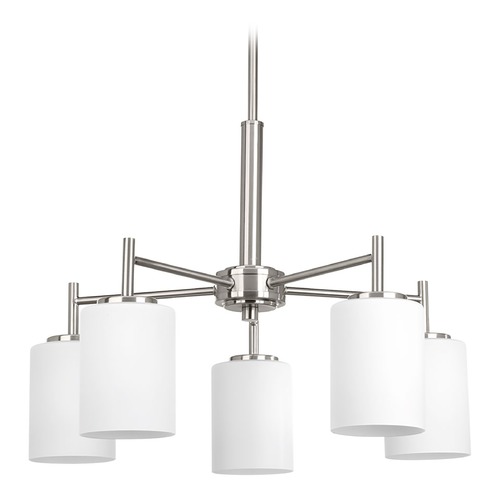 Progress Lighting Replay Chandelier in Brushed Nickel by Progress Lighting P4319-09