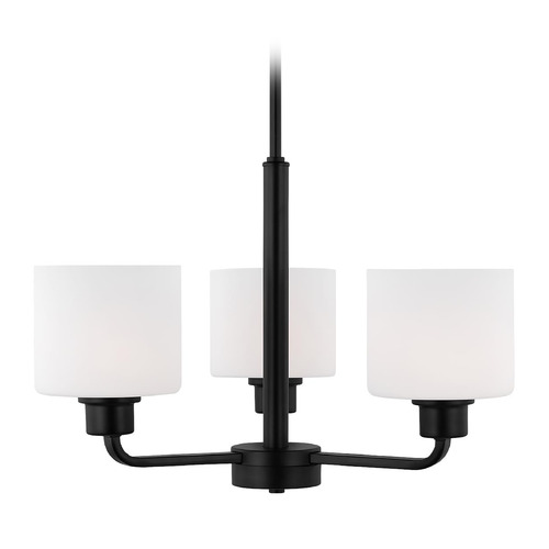 Generation Lighting Canfield 20-Inch Midnight Black LED Chandelier by Generation Lighting 3128803EN3-112