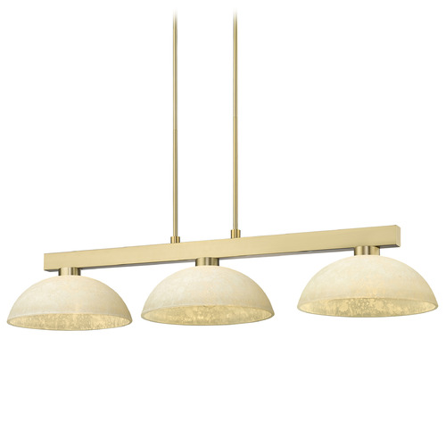 Z-Lite Z-Lite Cobalt Modern Gold Billiard Light with Bowl / Dome Shade 152MGLD-DGM14