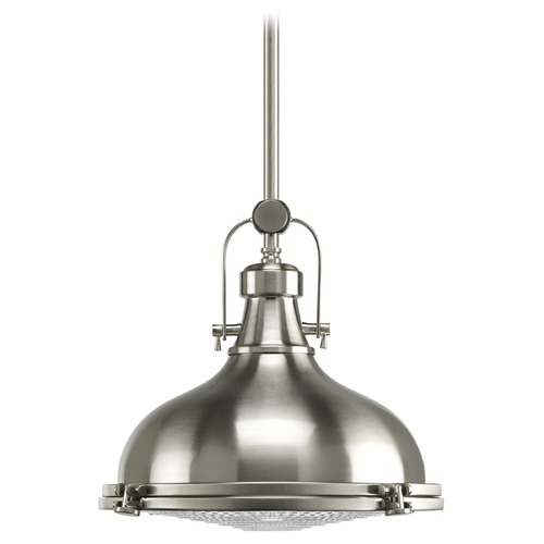 Progress Lighting Coastal Pendant in Brushed Nickel by Progress Lighting P5188-09