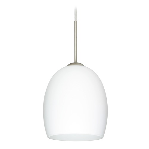 Besa Lighting Besa Lighting Lucia Satin Nickel LED Mini-Pendant Light 1JT-169707-LED-SN