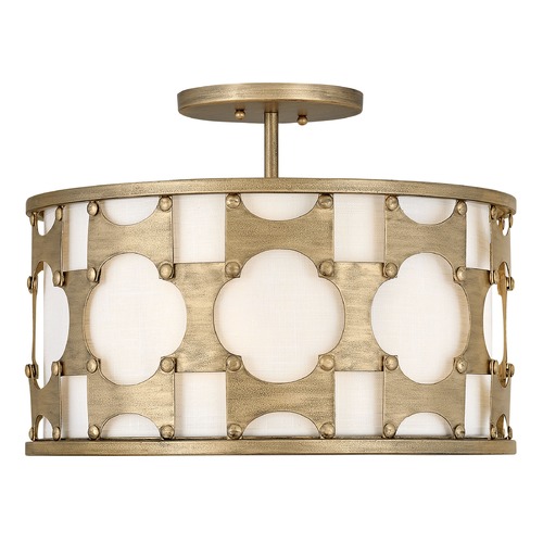 Hinkley Carter 17-Inch Burnished Gold Semi-Flush Mount by Hinkley Lighting 4733BNG