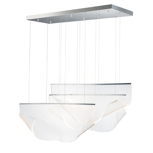 ET2 Lighting Rinkle 3-Light LED Linear Pendant in Polished Chrome by ET2 Lighting E24873-133PC