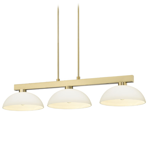 Z-Lite Z-Lite Cobalt Modern Gold Billiard Light with Bowl / Dome Shade 152MGLD-DMO14