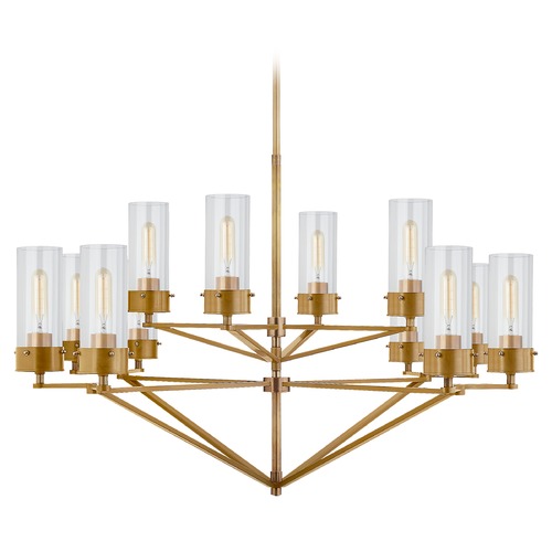 Visual Comfort Signature Collection Thomas OBrien Marais Chandelier in Antique Brass by Visual Comfort Signature TOB5303HABCG