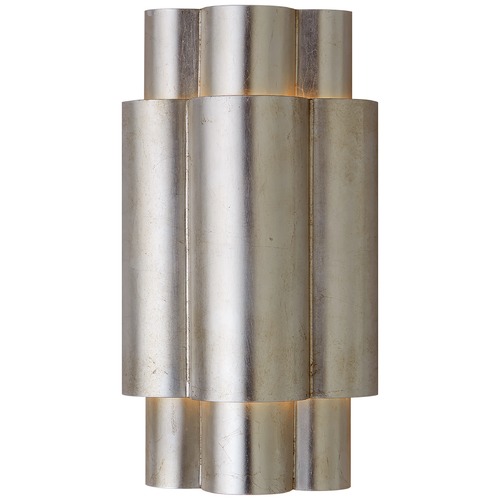 Visual Comfort Signature Collection Aerin ARABelle Sconce in Burnished Silver Leaf by Visual Comfort Signature ARN2306BSL