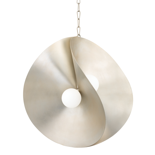 Corbett Lighting Peony 30-Inch Pendant in Warm Silver Leaf by Corbett Lighting 330-30-WSL