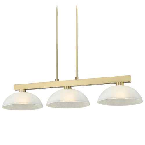 Z-Lite Z-Lite Cobalt Modern Gold Billiard Light with Bowl / Dome Shade 152MGLD-DWL14