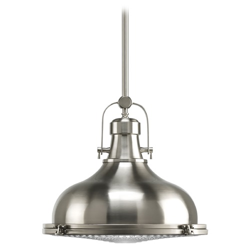 Progress Lighting Coastal Pendant in Brushed Nickel by Progress Lighting P5197-09