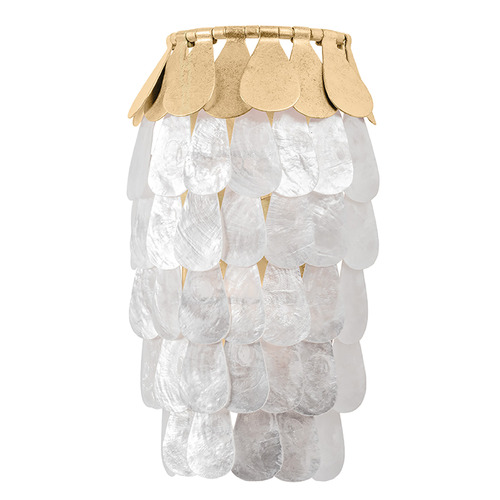 Corbett Lighting Corbett Lighting Coralie Vintage Gold Leaf LED Sconce 434-12-VGL