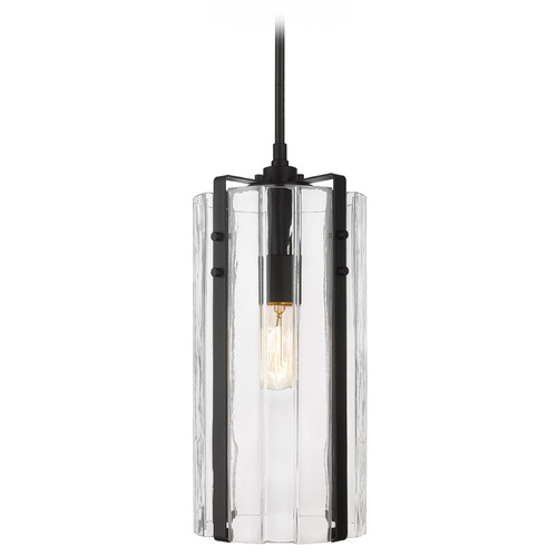 Z-Lite Alverton Matte Black Mini Pendant by Z-Lite 3036P8-MB