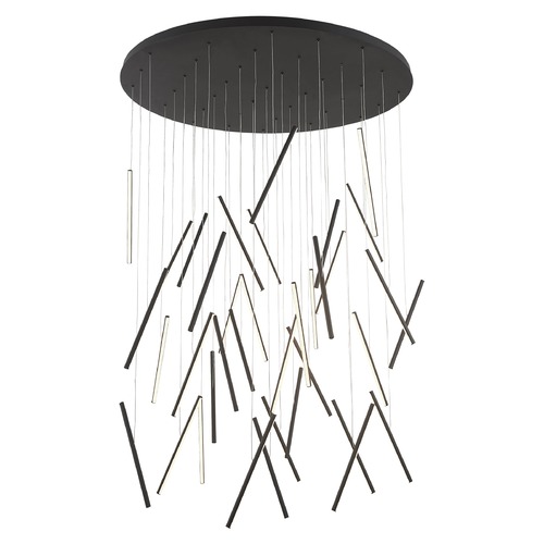 Kuzco Lighting Chute Black LED Multi-Light Pendant by Kuzco Lighting MP14850-BK