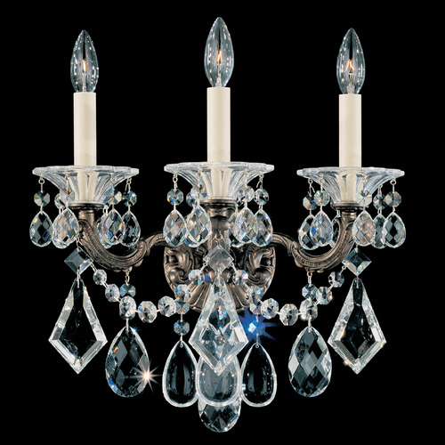 Schonbek Lighting Schonbek Worldwide Lighting La Scala Heirloom Bronze Sconce 5002-76R