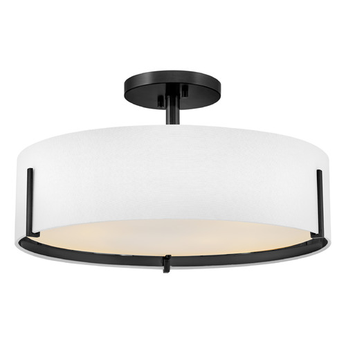 Hinkley Hinkley Halle Black LED Semi-Flushmount Light 47573BK