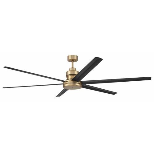 Craftmade Lighting Mondo Satin Brass & Flat Black Ceiling Fan by Craftmade Lighting MND72SBFB6