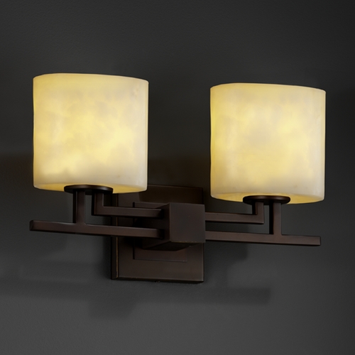 Justice Design Group Clouds Collection Bathroom Light by Justice Design Group CLD-8702-30-DBRZ