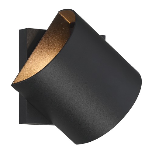 George Kovacs Lighting Revolve Sand Black LED Sconce by George Kovacs P1244-066-L