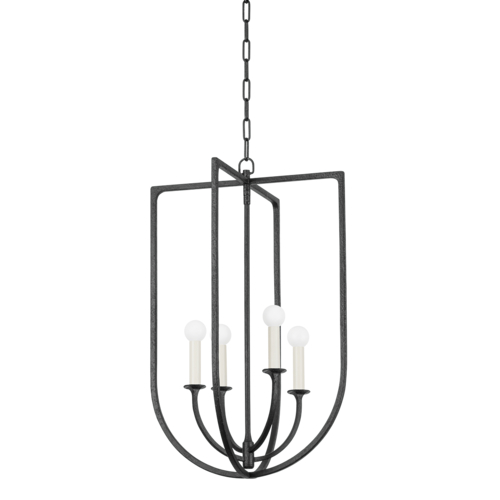 Troy Lighting Kael 4-Light Pendant in Black Iron by Troy Lighting F3218-BI