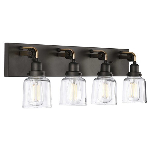Progress Lighting Rushton Graphite 4-Light Bathroom Light by Progress Lighting P300229-143