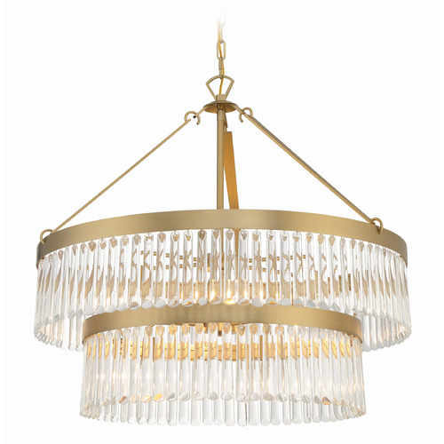 Crystorama Lighting Crystorama Lighting Emory Modern Gold Chandelier EMO-5408-MG
