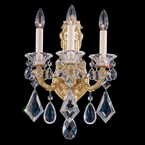 Schonbek Lighting Schonbek Worldwide Lighting La Scala Heirloom Gold Sconce 5071-22R
