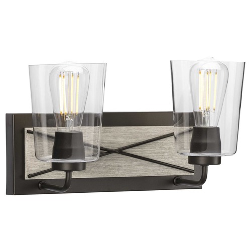 Progress Lighting Briarwood 14.75-Inch Bathroom Light in Graphite by Progress Lighting P300230-143