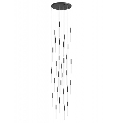 Avenue Lighting Main Street 31-Light LED Multi-Pendant in Black by Avenue Lighting HF2031-SNW-BK