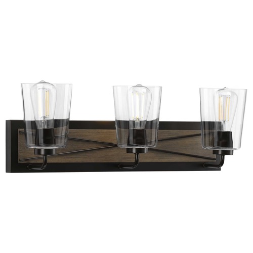 Progress Lighting Briarwood Antique Bronze 3-Light Bathroom Light by Progress Lighting P300231-020