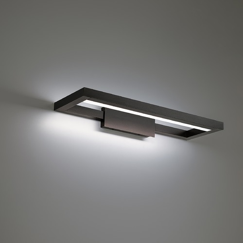 WAC Lighting View 20-Inch LED Vanity Light in Black 3CCT 3500K by WAC Lighting WS-89120-35-BK