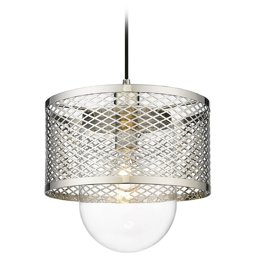 Z-Lite Kipton Polished Nickel Pendant by Z-Lite 3037P11-PN
