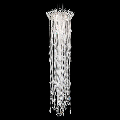 Schonbek Lighting Schonbek Worldwide Lighting Trilliane Strands Polished Stainless Steel Pendant Light TR1813N-401R