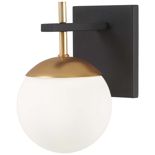 George Kovacs Lighting Alluria Wall Sconce in Weathered Black & Autumn Gold by George Kovacs P1350-618
