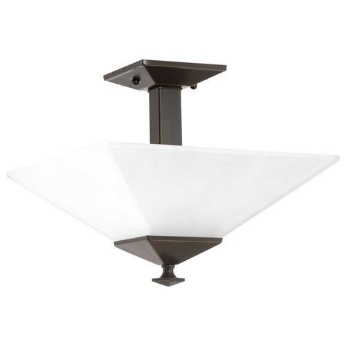 Progress Lighting Clifton Heights Antique Bronze Semi-Flush Mount by Progress Lighting P350107-020