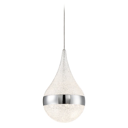 George Kovacs Lighting Moonshot Chrome LED Mini Pendant by George Kovacs P1453-077-L