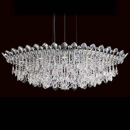 Schonbek Lighting Schonbek Worldwide Lighting Trilliane Strands Polished Stainless Steel Pendant Light TR4811N-401R