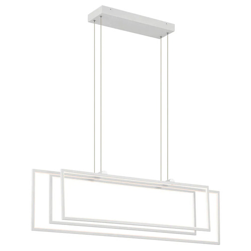 Elan Lighting Jestin 46-Inch LED Linear Chandelier in White by Elan Lighting 84331WH