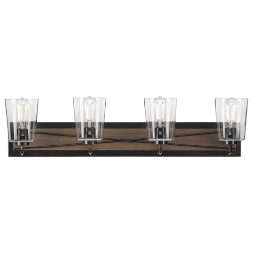 Progress Lighting Briarwood Antique Bronze 4-Light Bathroom Light by Progress Lighting P300232-020