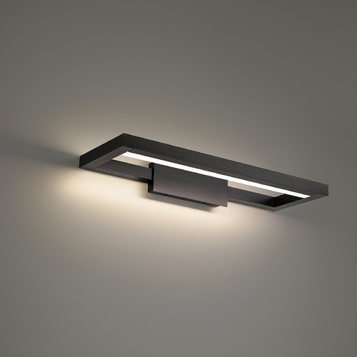 WAC Lighting View 28-Inch LED Vanity Light in Black 3CCT 2700K by WAC Lighting WS-89128-27-BK