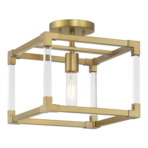 Minka Lavery Oro District Semi-Flush in Soft Brass by Minka Lavery 1455-695