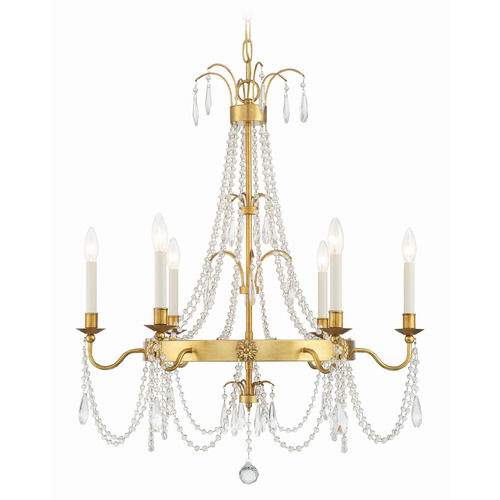 Crystorama Lighting Crystorama Lighting Maizey Antique Gold Chandelier MAI-18606-GA