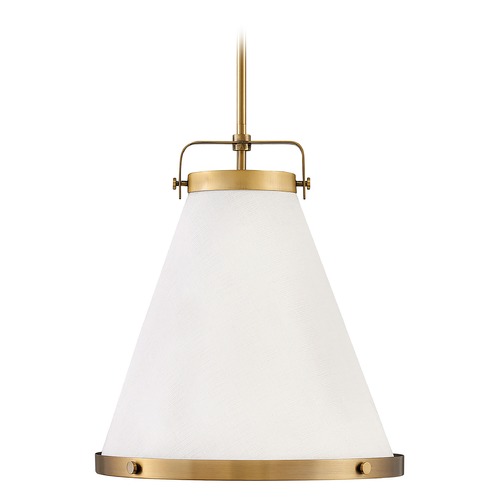 Hinkley Lark 16-Inch Lacquered Brass Pendant by Hinkley Lighting 4993LCB