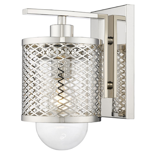 Z-Lite Kipton Polished Nickel Sconce by Z-Lite 3037-1S-PN