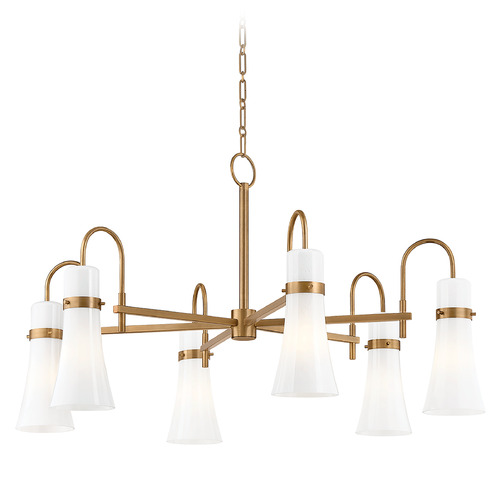 Troy Lighting Troy Lighting Maple Patina Brass LED Chandelier F3430-PBR