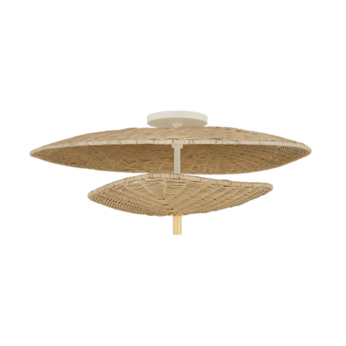 Mitzi by Hudson Valley Marigold 22.50-Inch Semi-Flush in Aged Brass by Mitzi by Hudson Valley H917603-AGB